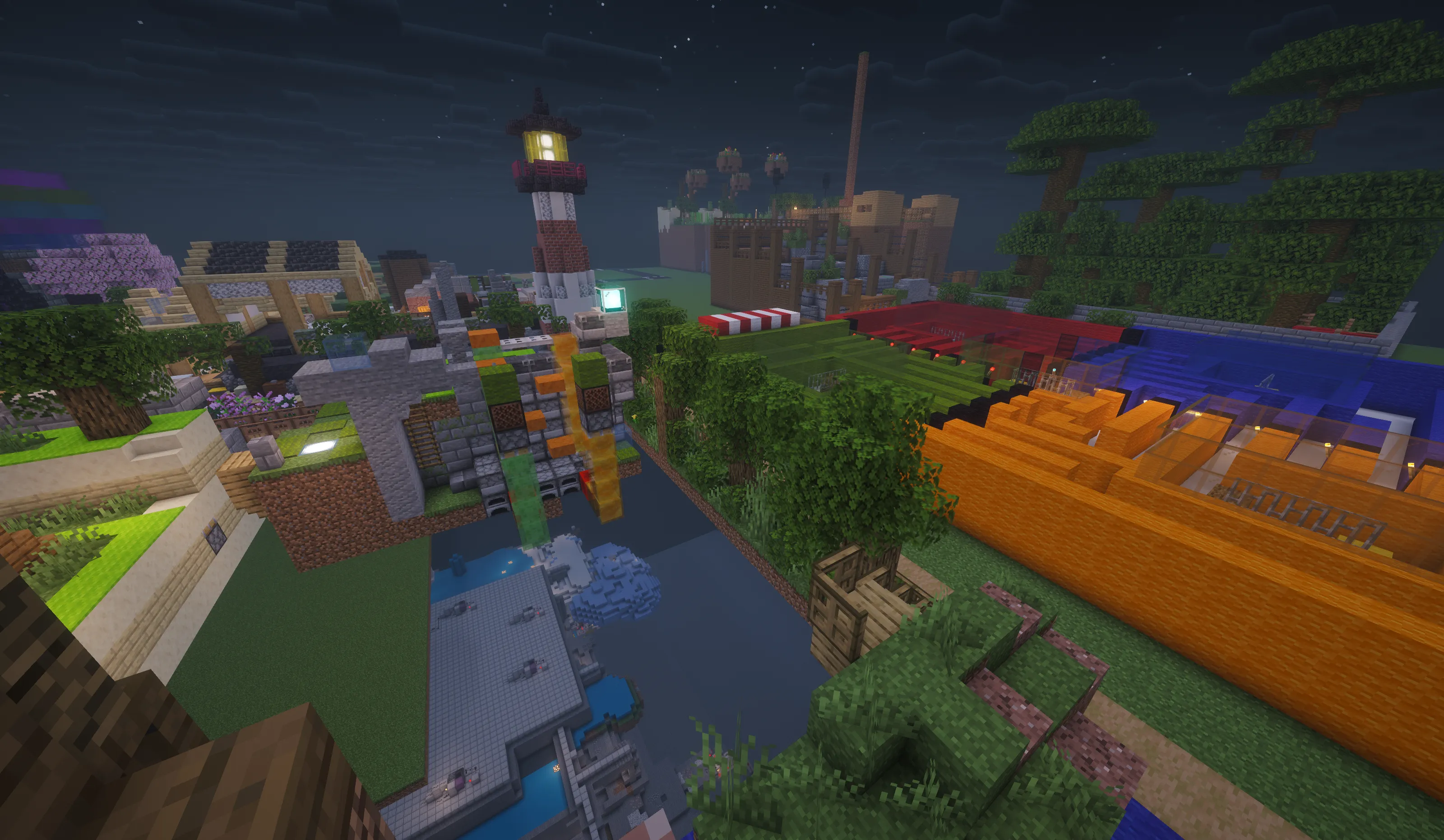 Multiple distinctly designed mini-game areas.